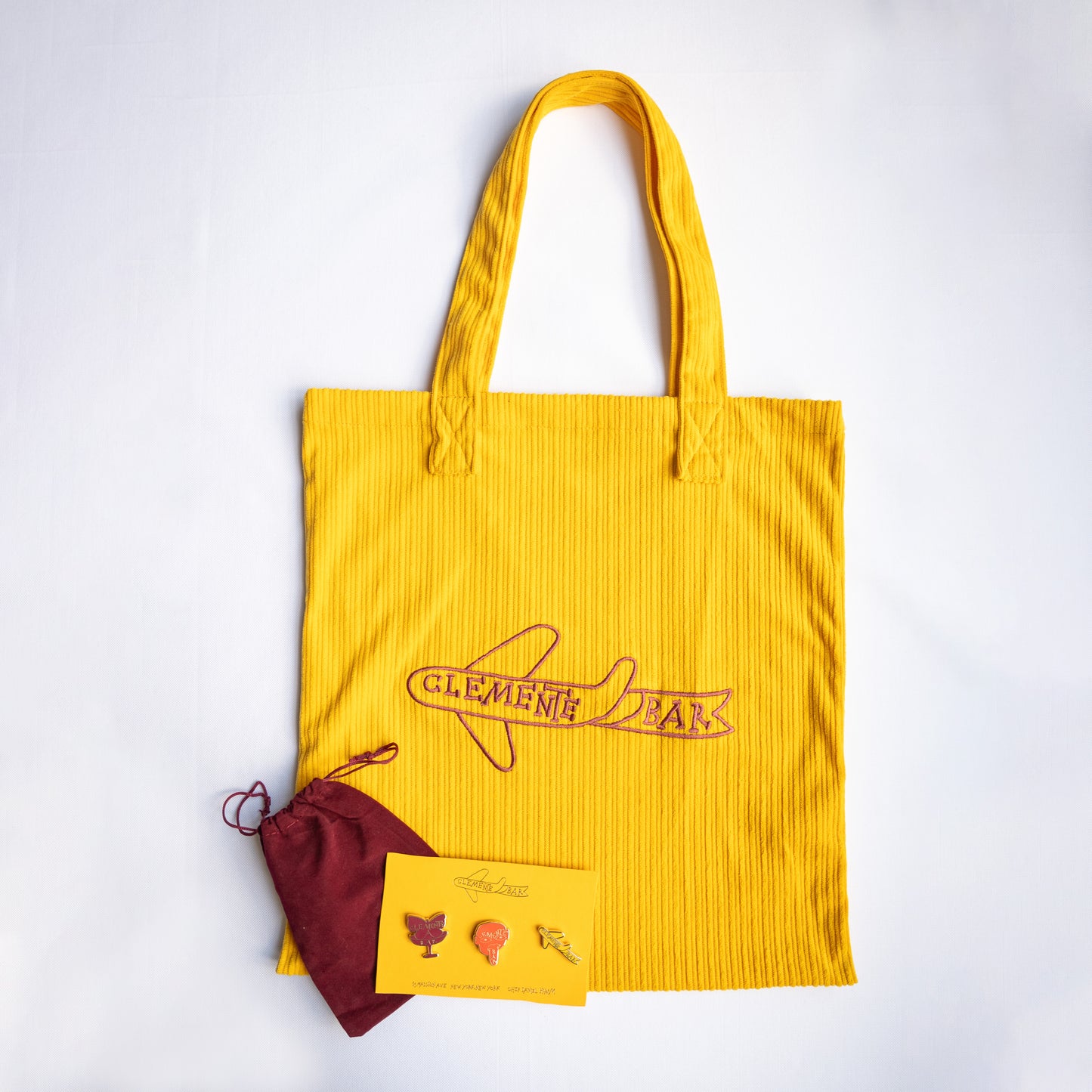 Clemente Bar Tote & Pin Set