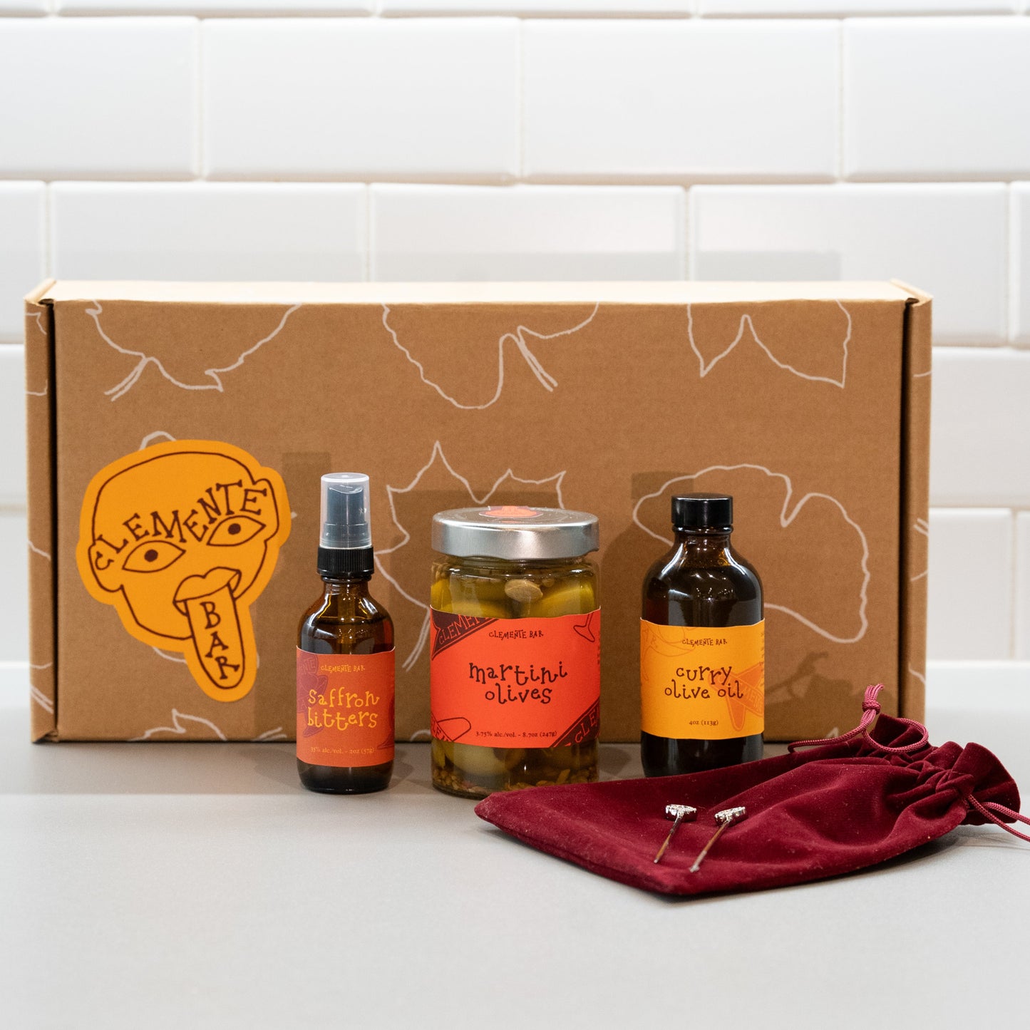 Clemente Bar Martini Gift Box + Mini Coupe Glasses