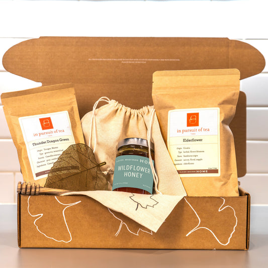 Tea and honey gift box
