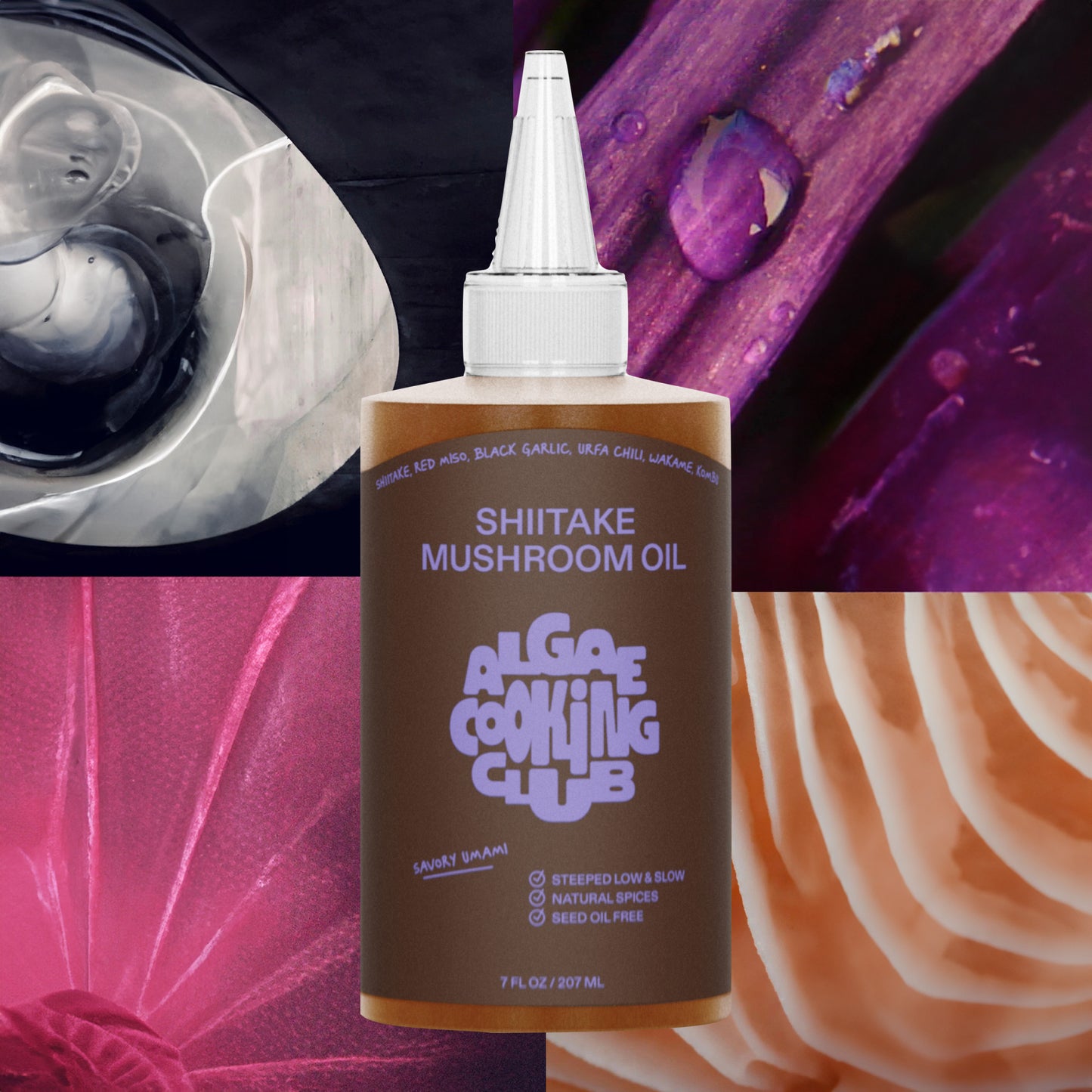 Mushroom Infused Algae Cooking Oil