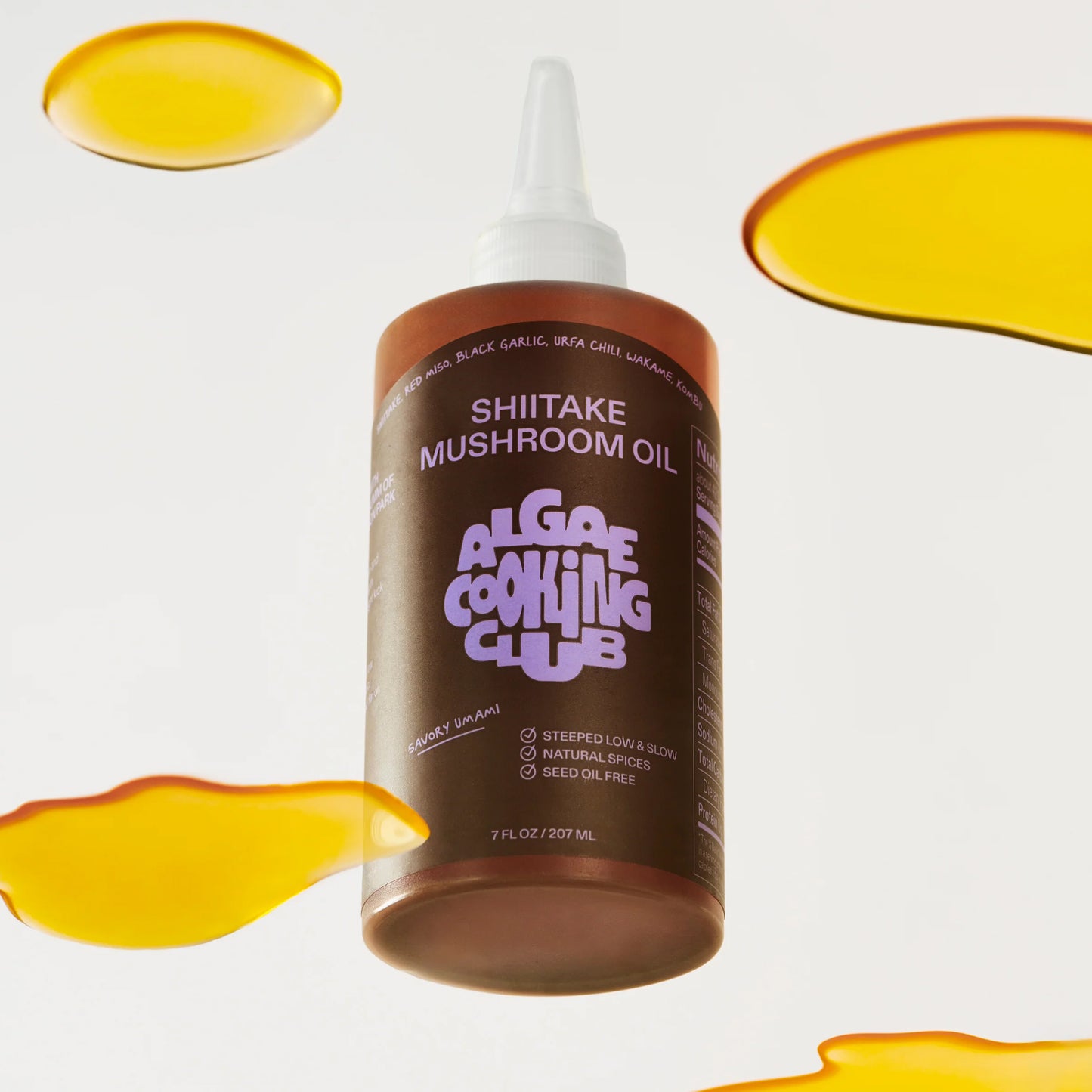 Mushroom Infused Algae Cooking Oil