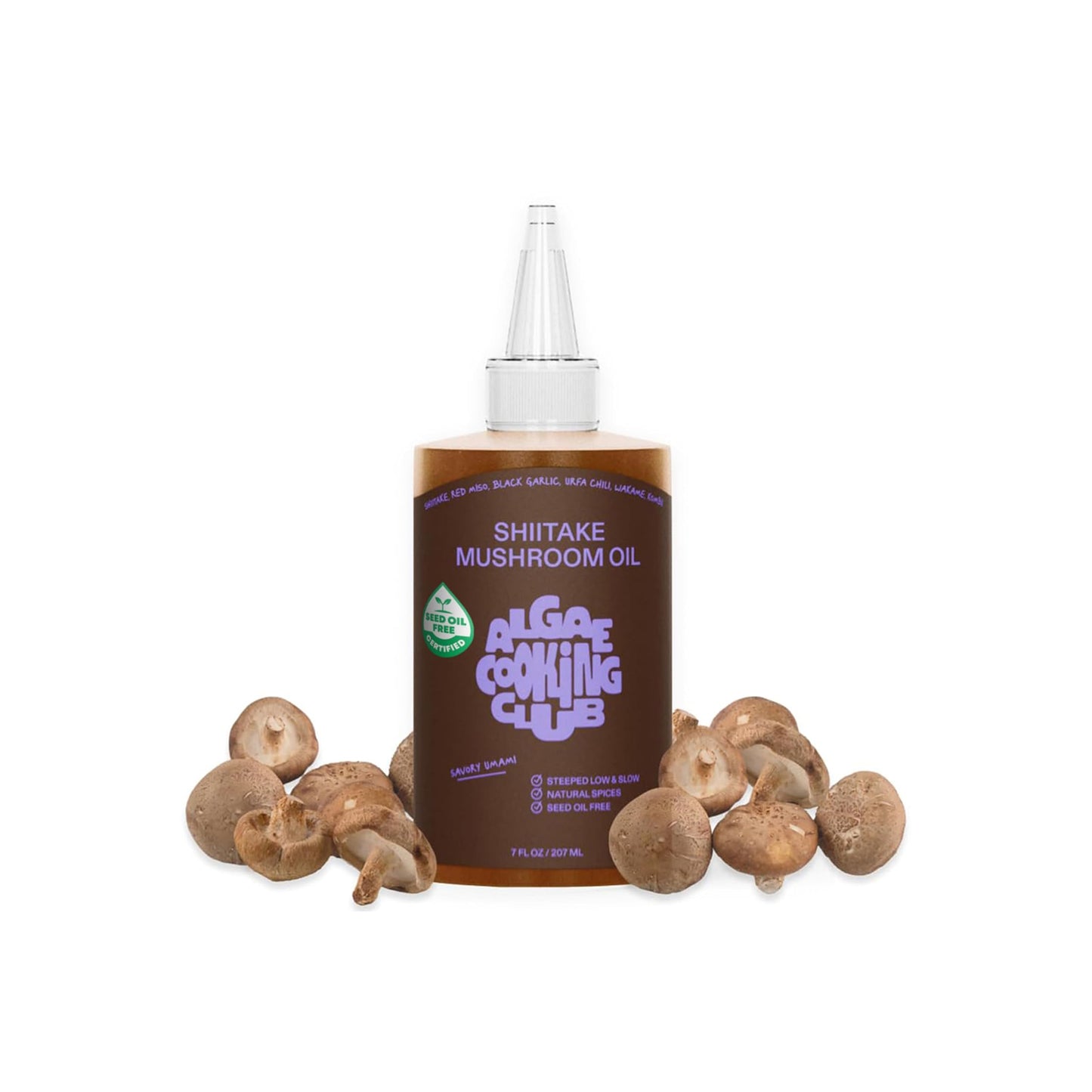 Mushroom Infused Algae Cooking Oil